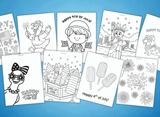 4th of July coloring pages