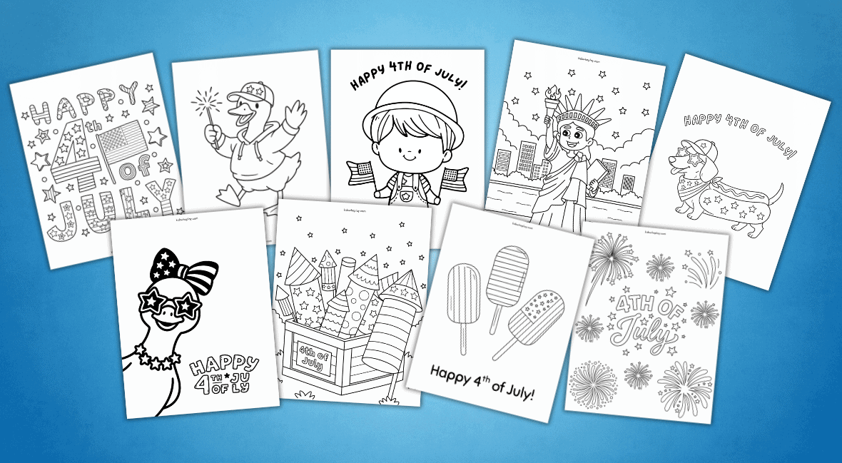 4th of July coloring pages