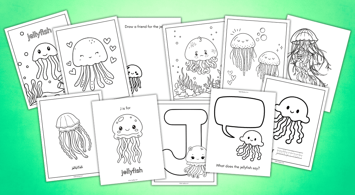 jellyfish coloring pages