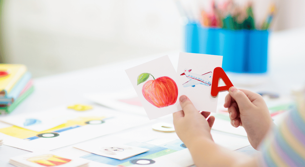 letter A reading practice for kids