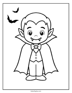 Vampire coloring page