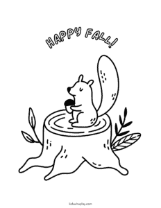 acorn coloring page