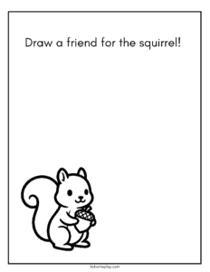 acorn coloring sheet