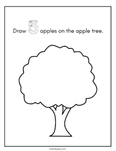 apple tree coloring page