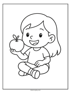 apple coloring sheet
