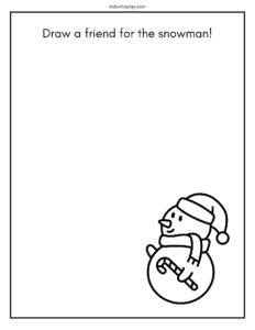 snowman coloring page