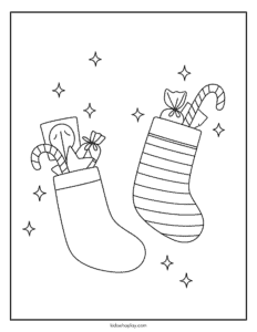 christmas coloring page for kids