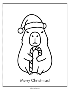 merry christmas coloring page