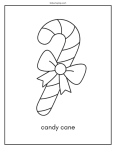 candy cane coloring page