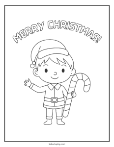 merry christmas coloring page