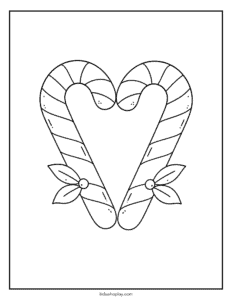 candy cane coloring page
