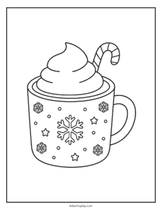 christmas winter coloring page