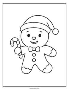 christmas candy cane coloring sheet
