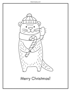 candy cane coloring page