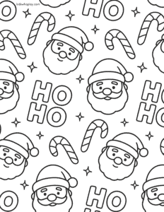 santa coloring page