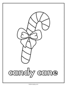 candy cane coloring page