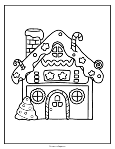 candy cane coloring sheet for kids