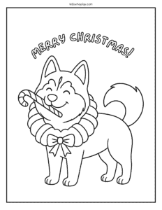 merry christmas coloring page