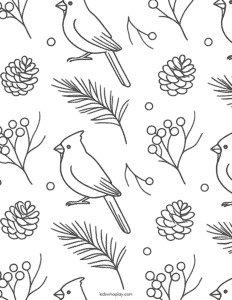 bird coloring page