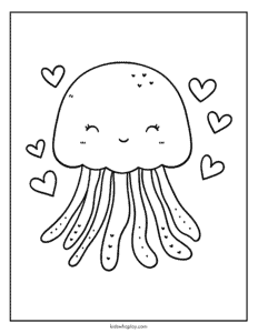 jellyfish coloring page