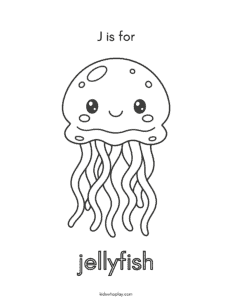 letter J coloring sheet