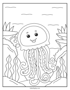 ocean coloring page