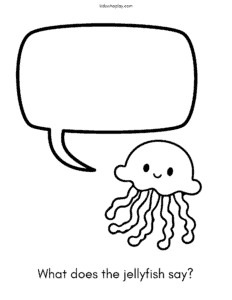 coloring page of a jellyfish