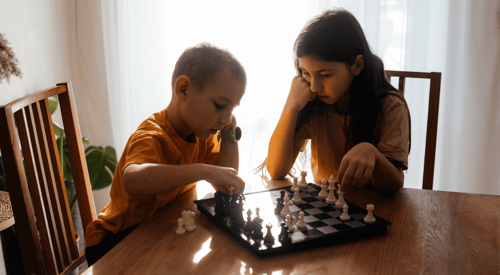 kids playing chess