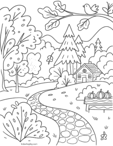 fall coloring page