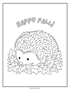 fall coloring page