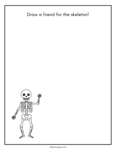 skeleton printable for kids