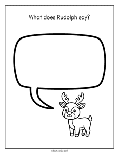 Rudolph Christmas printable