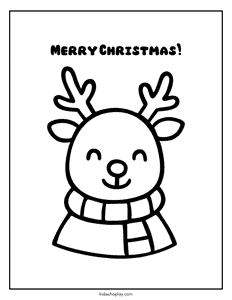 Merry Christmas coloring page