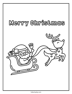Merry Christmas coloring page