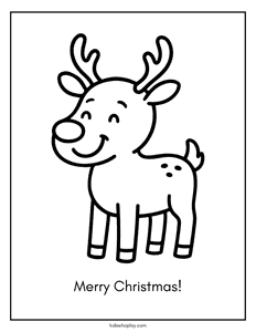 reindeer coloring page
