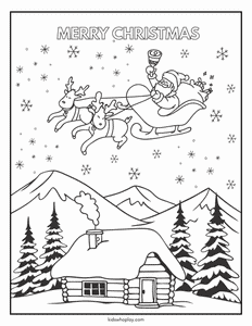 Christmas coloring page