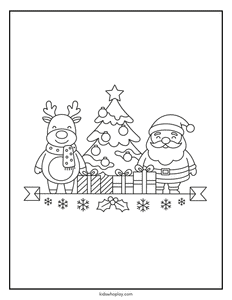 Santa coloring page