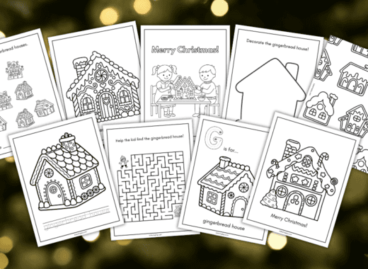 gingerbread house coloring pages