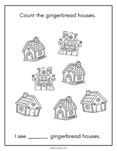 gingerbread house worksheet printable