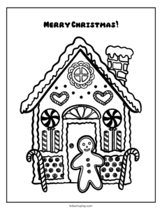 free gingerbread house printable