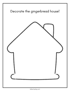 gingerbread house worksheet for kids