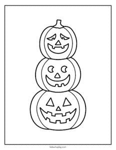 jack-o'-lantern coloring sheet for kids
