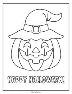 halloween pumpkin coloring page 