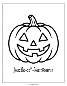 jack-o'-lantern printable for kids