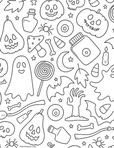 halloween coloring page