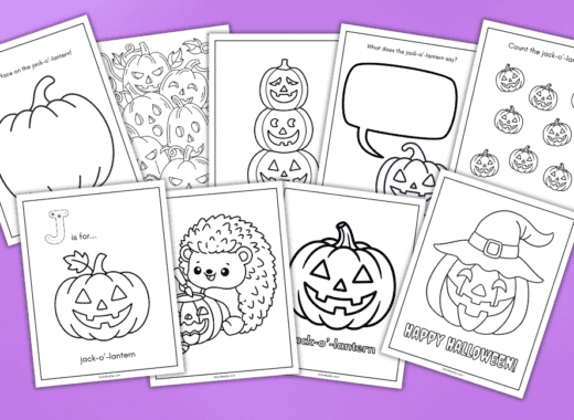 free jack o lantern coloring pages for kids