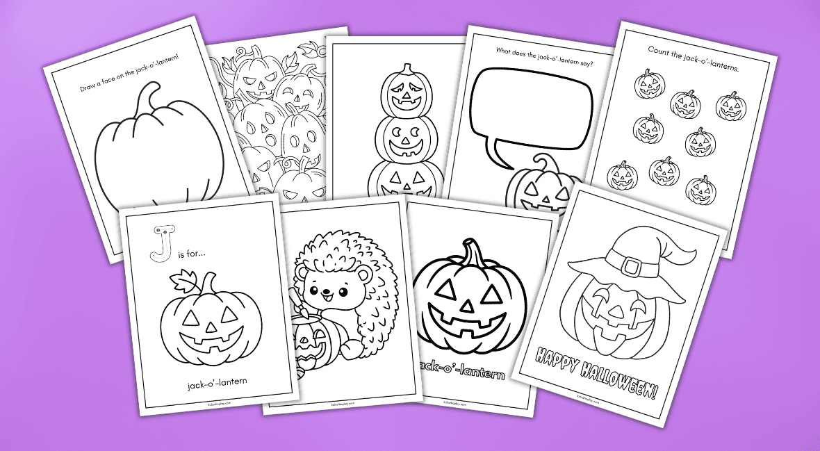 free jack o lantern coloring pages for kids