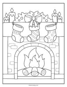 christmas coloring sheet for kids