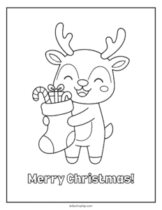 christmas coloring sheet for kids