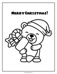 merry christmas coloring page